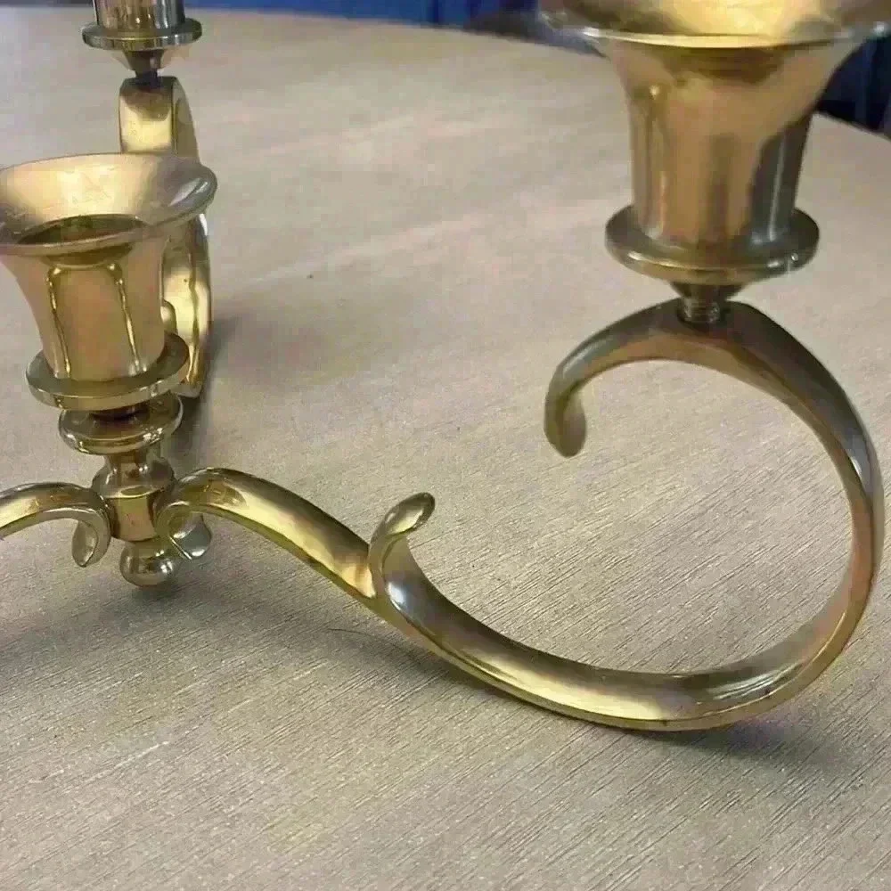 Solid Brass Candelabra - Picture 4 of 4